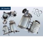 SIC Dieselpartikelfilter med OXI KAT AUDI A3 Sportback quattro 2.0 TDi (8VA, 8VF)